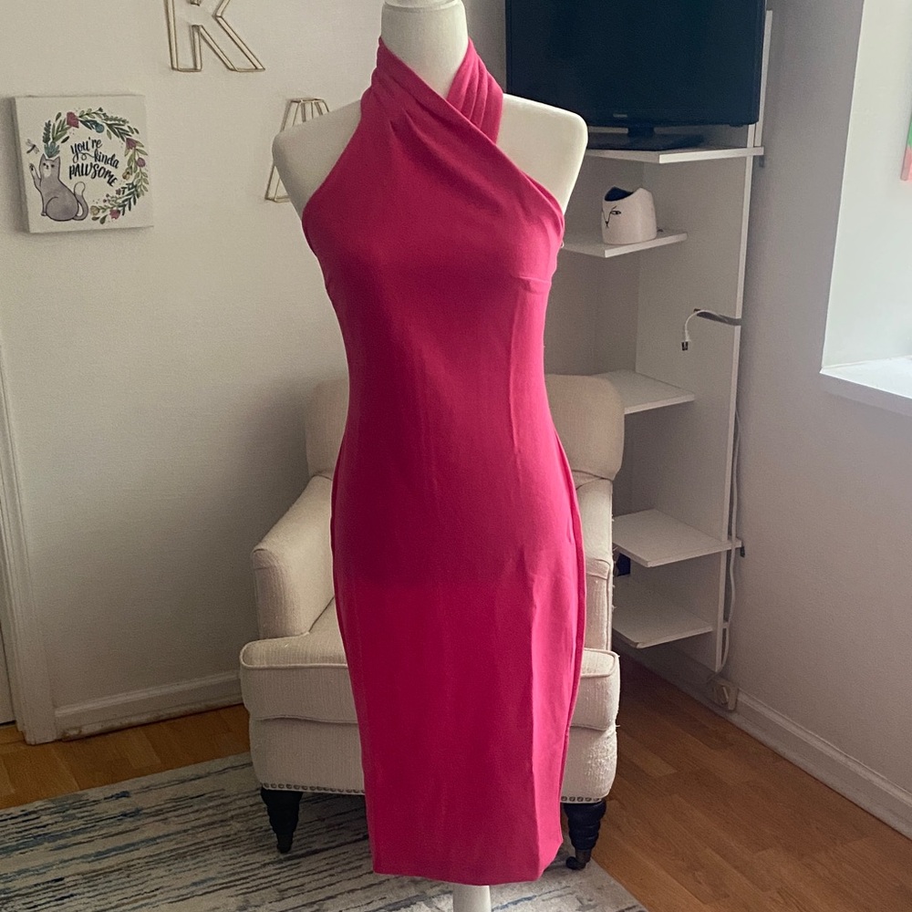 Rachel Zoe One Shoulder Pink Dress